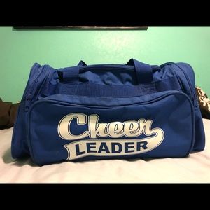 Blue duffle cheer bag